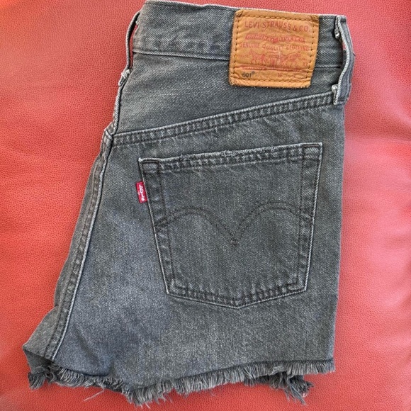 Levi's Pants - Vintage Levi's 501 Black Cutoff Denim Jean Shorts, size 26
